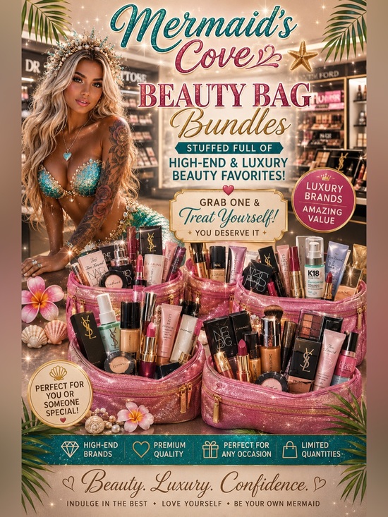 Sephora Other - Mermaid's Cove Beauty Bag Bundle